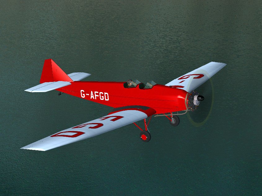 Paul Gaussen's BA Swallow II with Pobjoy engine.